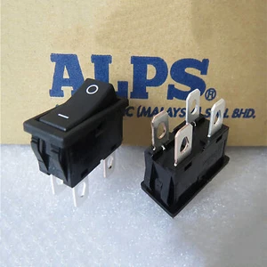 Interruptor de alimentación forma de barco 4 pines 2 velocidades 16A 250V ON/OFF para amplificador de audio ALPS - Imagen 1 de 5