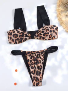 Women's Cheetah Print Bikini - Picture 1 of 5