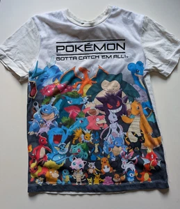 POKEMON - GOTTA CATCH 'EM ALL T SHIRT AGE 9-10 YRS TOP SUMMER BEACH HOLIDAY - Picture 1 of 3