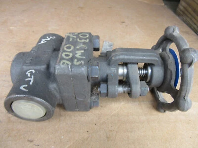 3/4" Weld Gate Valve  800 Newco 41 A105N  MADE IN ITALY 18S-FS2-NC-RP  BR104 - Image 1 of 4