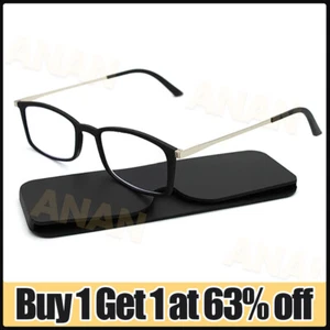 Ultra-Thin Anti-blue Light Reading Glasses Readers with Glasse Case +1.0~+3.0 - Picture 1 of 22