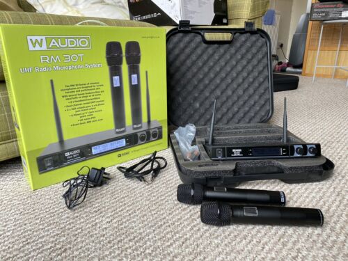 W-Audio RM 30T Twin UHF Handheld Microphone System Wireless Microphones Pro