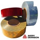 1 Meter x 50mm Amber Reflective Conspicuity Tape ECE104 AVERY VTEC Truck Lorry