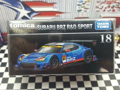 TOMICA PREMIUM #18 SUBARU BRZ R&D SPORT 1/60 SCALE NEW IN BOX USA STOCK!!! - Image 1 of 4