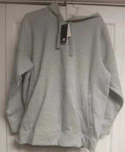 ADIDAS MEN'S FLEECE HOODY 2XLARGE. 2xl. Sku HR8474. Hoodie Grey - Picture 1 of 2