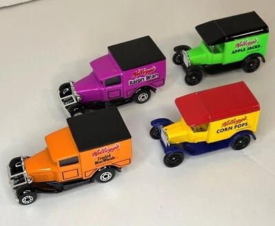 Set of 4 Kellogg's Cereals Matchbox Model A & Model T Ford Trucks - Image 1 of 4