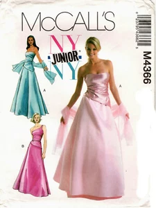 McCalls M4366 Junior JR Top Rock Stola Abschlussball Schnittmuster ungeschnitten 11/12-17/18 - Bild 1 von 2