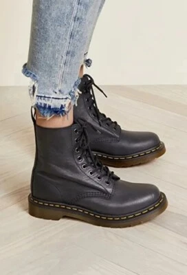 Dr. Martens 1460 Pascal Virginia Leather Boots in Black Women’s Size US 9 - Image 1 of 4