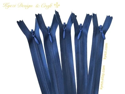 5 10 15 piezas Cremalleras Invisibles - 9", 12", 14", 16", 18", 22" pulgadas Cremallera, #3 Foto 1 de 3