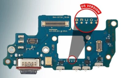 Placa de puerto de carga original Samsung Galaxy S24 FE 5G con lector de tarjetas SIM/S721U Foto 1 de 4