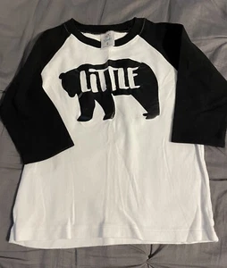 ARB Blanks Shirt Homemade With Vinyl Little Bear Size 6 - Picture 1 of 1