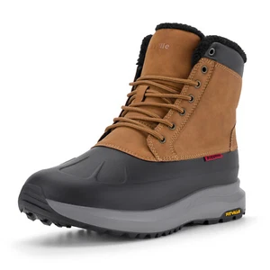 FitVille Men Wide Winter Boots Waterproof Insulated Snow Boot Fur Liner Outdoor - Picture 1 of 37