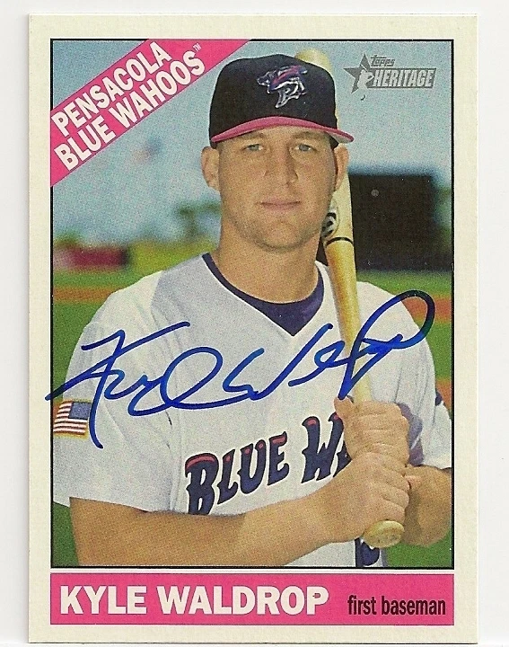Kyle Waldrop Cincinnati Reds 2015 Topps Heritage Signed Card - Image 1 of 1