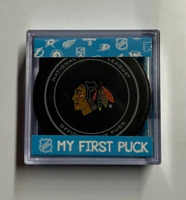 Disco de hockey Chicago Blackhawks - Primer disco para bebé - Niño Foto 1 de 4