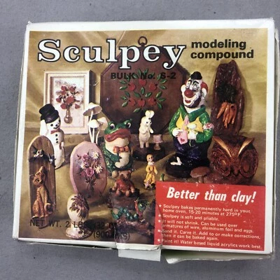 Compuesto de modelado Sculpey S-2 2 libras hecho en EE. UU. arte cerámica fabricación de estatuillas Foto 1 de 4