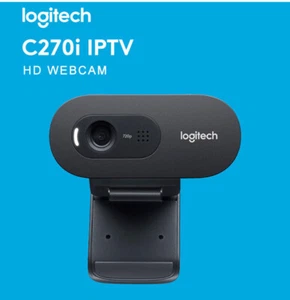 NEW Logitech C270i 720P Webcam IPTV HD PC Mini Camera Built-in Microphone - Picture 1 of 7