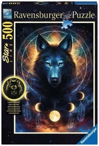 RAVENSBURGER PUZZLE 500 PEZZI - STARLINE LUPO SPLENDENTE 36x49cm ART 13970 NUOVO - Foto 1 di 4