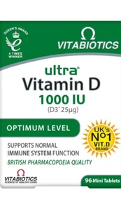 Vitabiotics Ultra Vitamin D1000 IU 96 Tablets - FREE NEXT DAY ✅🚨 - Picture 1 of 6