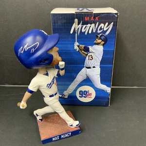 MAX MUNCY DODGERS 2020 WS CHAMPION SIGNED 2019 SGA BOBBLEHEAD PSA 1C01953 - Picture 1 of 7