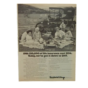 OCCIDENTAL LIFE INSURANCE 1974 ADVERTISING - Picture 1 of 1
