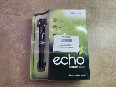 LiveScribe Echo Smart Pen 4GB Write Read Record Starter Pack Black - Image 1 of 4