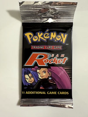 Pokémon Team Rocket Booster Pack Team Rocket ilustraciones paquete único (crimpado largo) Foto 1 de 2