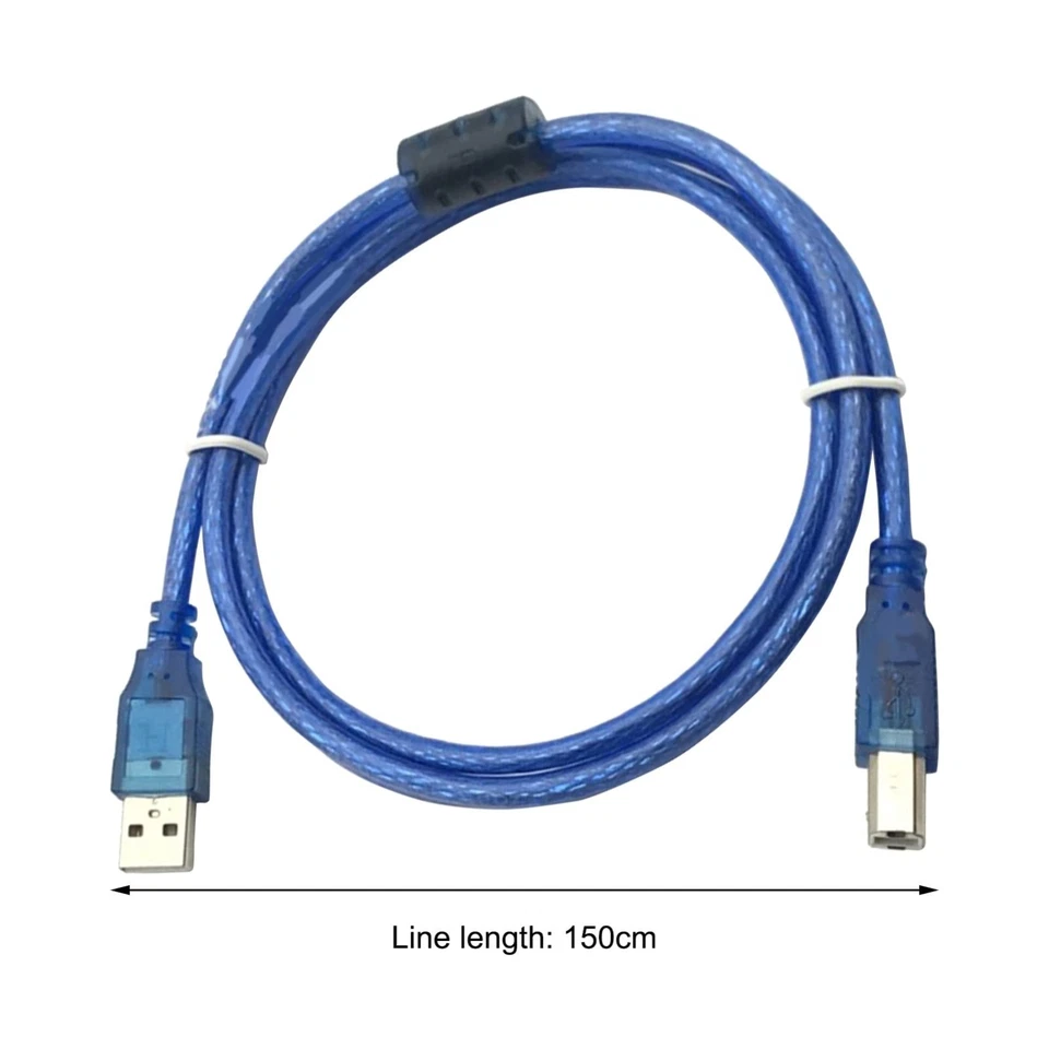 Cavo USB per Stampante blu trasparente - Immagine 1 di 1