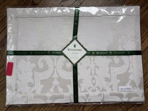 New Waterford Placemats Set Of 4 Banbridge Color Moonstone 13" x 19" - Picture 1 of 5