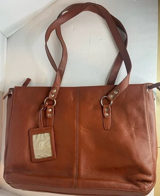 BUXTON Bolso Mensajero de Cuero Marrón Bolso para Laptop Maletín de Viaje Oficina Foto 1 de 4