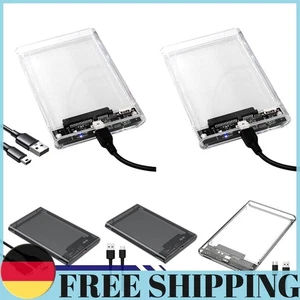 Boîtier de disque dur 2,5 pouces SATA portable Solid State Drive Box pour MacBook PC - Photo 1/27