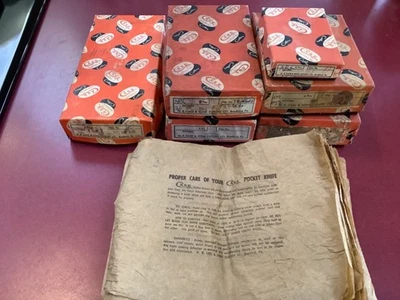 Lote de 6 cajas naranjas vacías estuche vintage Foto 1 de 4