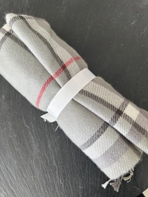 Pottery Barn Harris Plaid Throw Blanket Gray Red Cabin Farmhouse Fall Chrismas — 第 1/2 张图片