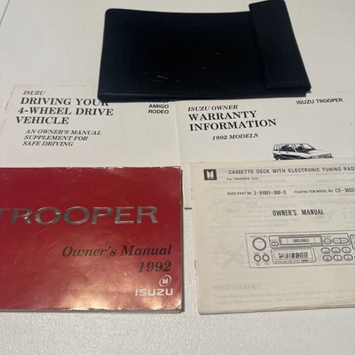 Isuzu Trooper 1998 manual del propietario con estuche de cuero OEM Foto 1 de 4