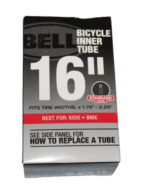 Bell Bicycle Inner Tube 16" X 1.75 2.25 BMX Kids Bike Standard Valve Children - Image 1 of 4