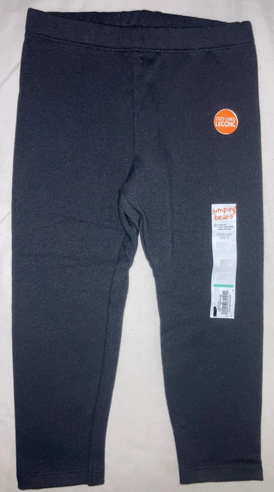 NWT Baby & Toddler Girl Jumping Beans Softest Fleece-Lined Leggings colors/sizes - Image 1 of 1