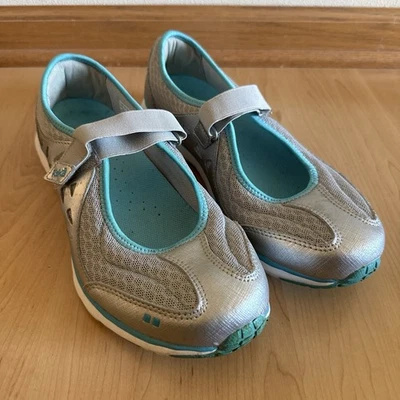 Rykä Women’s Silver And Turquoise Mary Jane Walking Shoes Sneakers, Size 11 - Image 1 of 4