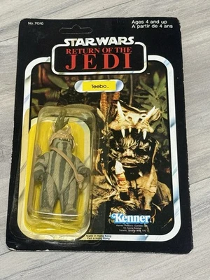 Boneco de ação Teebo Ewok Kenner lacrado não perfurado Star Wars 1983 ROTJ  - Imagem 1 de 4