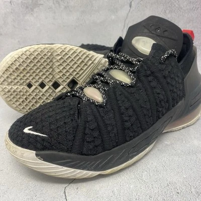 Nike Lebron XVII Zapatos de Baloncesto Negro Rojo Tenis Jóvenes Niños Talla 7Y Foto 1 de 4