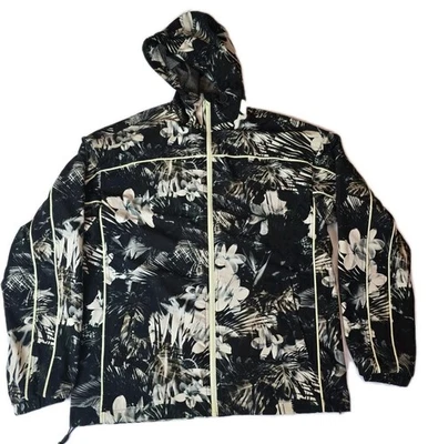 BrandBlack Los Angeles Full Zip Hooded Floral Track Jacket. Mens Medium - Image 1 of 4