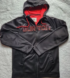 Burton Hoodie Snowboard Sweatshirt Embroidered Logo Mens Medium - Picture 1 of 8
