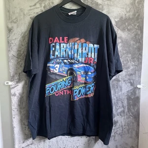 VINTAGE NASCAR Dale Earnhardt Jr. Pouring on the Power mens XXL TShirt Black - Picture 1 of 9