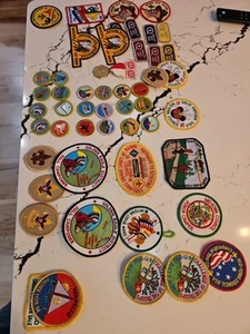 Vintage Boy Scout Merit Badges Lot of 54 BSA Badges From, 90s - Picture 1 of 11