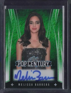 2025 Leaf Pop Century Shimmer Green Melissa Barrera 2/5 Auto Autograph - Picture 1 of 2