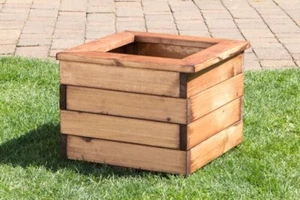 Small Wooden Planter - W41 x D41 x H31cm - Picture 1 of 1