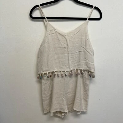 Grúa de papel mameluco borla crema Bono festival verano tamaño mediano Foto 1 de 4