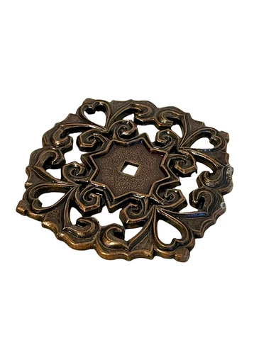 Vintage Hyer Ornate Brass Cabinet Door Backplate Hollywood Regency Mid Century B Cover