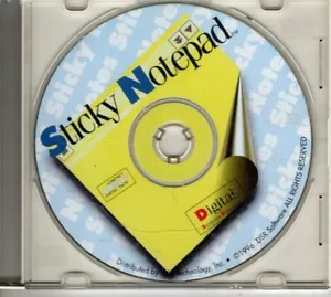 Sticky Notepad for Windows DSR Vintage PC Computer Program Software FREE US SHIP - Photo 1/1