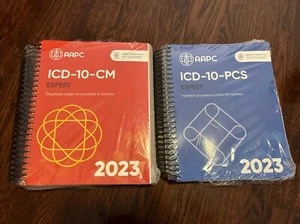 AAPC 2023 ICD-10-CM and ICD -10-PCS Set Lot of 2 - Picture 1 of 6