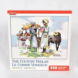 Rompecabezas Hoyle Norman Rockwell The Country Peddler 550 piezas 18x24 de colección 2000 - Imagen 1 de 4