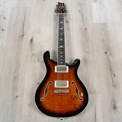 Guitarra PRS Paul Reed Smith SE Hollowbody II, diapasón de ébano, ráfaga de oro negro Foto 1 de 4
